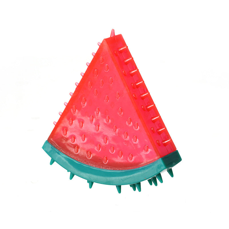 Juguete masticable de piña y limón con sonido para mascotas