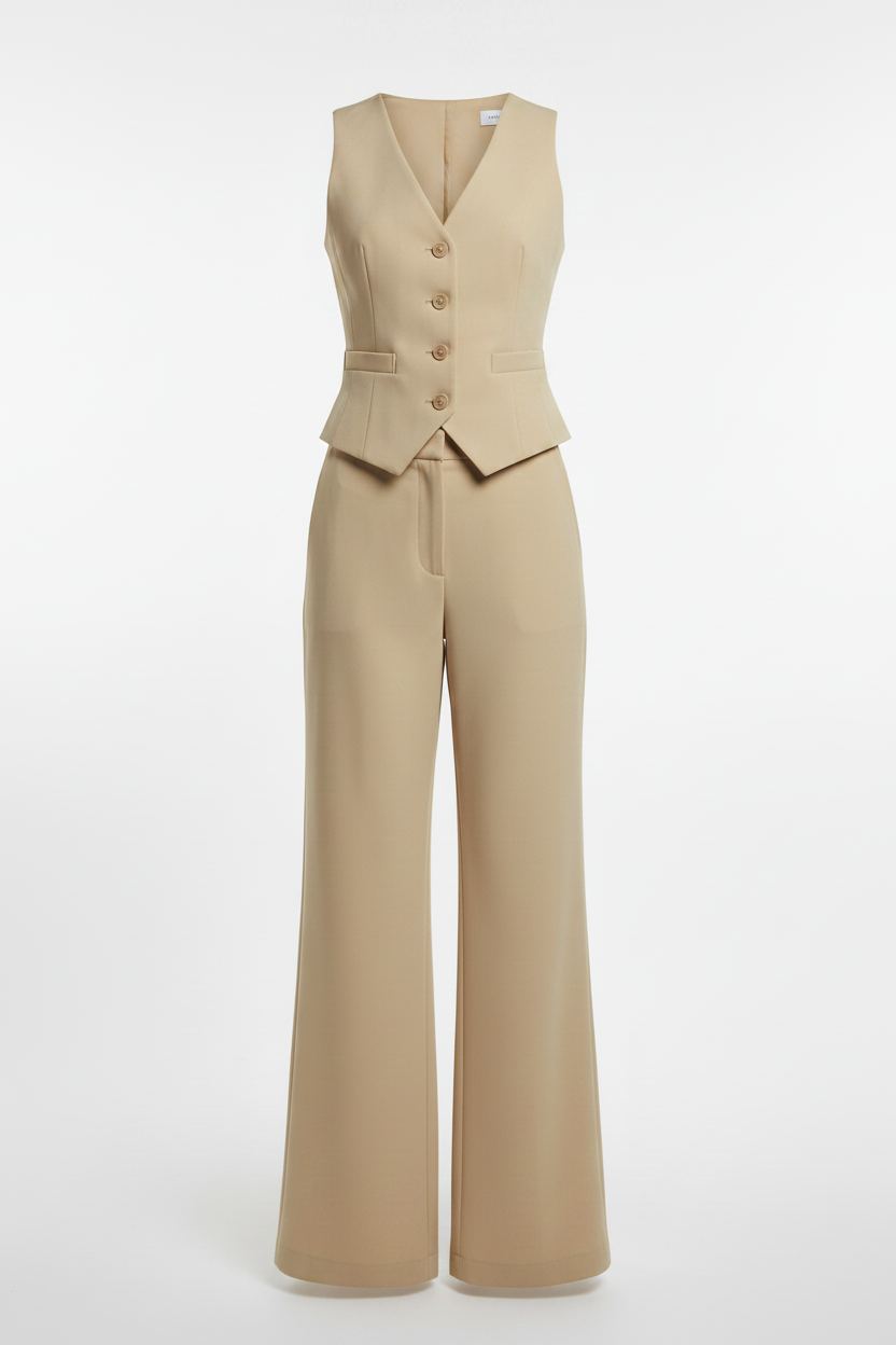 Conjunto de 2 Piezas Mujer - Khaki
